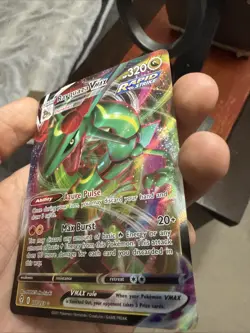 Pokemon TCG Rayquaza VMAX Holo Ultra Rare Card Evolving Skies 111/203 NM/Mint - Image 3