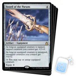 SWORD OF THE PARUNS X4 Ravnica Remastered Magic MTG MINT CARD - Image 1