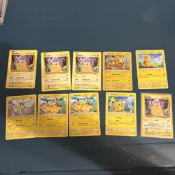 Pokemon Card Pikachu Bundle - 10 Card Lot - Image 1