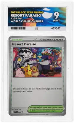 Pokemon Card ACE 9 Paradise Resort PT Portugues SVP 224 World Promo Anaheim 2025 - Image 3