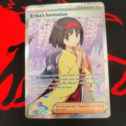 Erika's Invitation Scarlet & Violet 151 English Full Art 196/165 NM Pokemon Card - Image 1