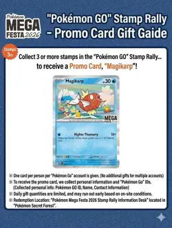 ⭐Magikarp Promo⭐ Pokemon Korea Mega Festa 2026 Magikarp Promo Card 040/M-P - Image 1