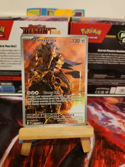 Pokemon TCG Zamazenta Card Destined Rivals 201/182 LP - Image 1