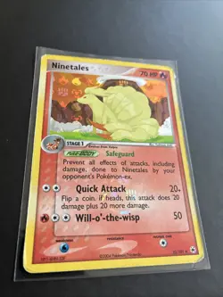 Pokemon TCG Ninetales Reverse Holo Rare Stamped EX Hidden Legends Card 22/101 MP - Image 2