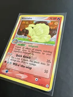 Pokemon TCG Ninetales Reverse Holo Rare Stamped EX Hidden Legends Card 22/101 MP - Image 3