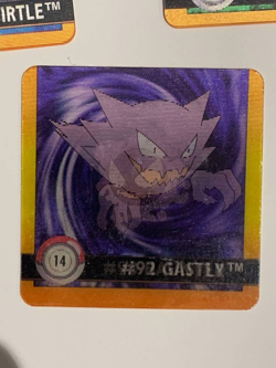 1999 Gastly Haunter 14 #92 #93 Pokemon 3D Holographic Card Action Flipz - Image 1