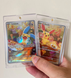 Pokemon TCG S-Chinese Plusle Minun SV-P 092-093 Promo Card NM （2pcs set） - Image 1