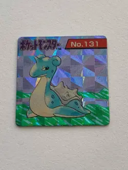 Lapras 131 Holo Pokemon GB Pocket Card Mini (1 inch) Japanese Good Condition - Image 1