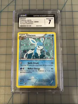 Pokemon English Glaceon BW90 2013 Black Star Promos - Cosmos Holo - Image 1