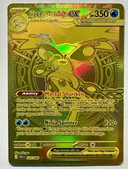 Pokemon TCG Mega Greninja ex NM Chaos Rising 122/086 Hyper Rare EX Foil - Image 1
