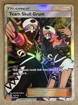 2017 Pokemon Team Skull Grunt (Full Art) 149/149 SM Base Set Holo - Image 1