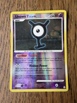 Unown (Y) 81/146 Legends Awakened Reverse Holo - Pokemon - HP - Image 1