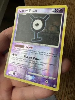 Unown (Y) 81/146 Legends Awakened Reverse Holo - Pokemon - HP - Image 3