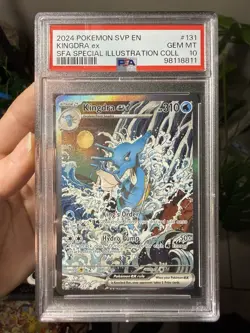 Kingdra EX SVP131 Black Star Promos Holo Pokemon TCG 2024 Full Alt Art PSA 10 - Image 1