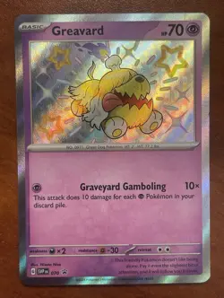 Pokemon-Greavard-SV Scarlet & Violet Promo-070-Holo Promo-NM - Image 1