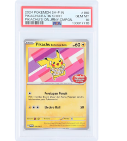 [ BIG SALE ] Pokemon Pikachu's Indonesian Journey Promo PSA 10 - Image 1