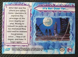 Topps Pokemon the Movie 2000 IT'S NOT OVER YET #70 ANCIENT MEW SILVER FOIL Blue - Image 2