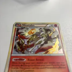 Pokemon TCG HGSS Undaunted Ninetales 7/123 Cracked Ice Holo Rare 2010: MP - Image 2