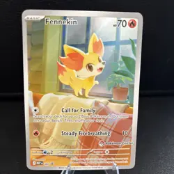 Pokemon TCG Fennekin 080 Pokemon Center Stamped Promo - Image 1