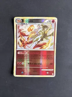 Pokemon TCG Ninetales Heartgold & Soulsilver 7/123 Reverse Holo Holo Rare - PLYD - Image 1