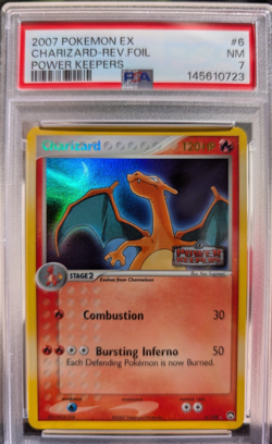 Pokemon Power Keepers 2007 Charizard Reverse Holo 6/108 PSA 7 - Image 1