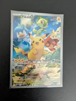 Pokemon Pikachu SVP 027 Scarlet & Violet Paldea Evolved ETB Promo, Sealed - Image 1