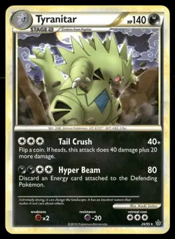 Tyranitar 26/95 Rare HGSS Unleashed Pokemon MP - Image 1