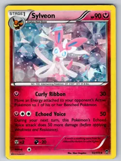 SYLVEON (XY FURIOUS FISTS) 72/111 HOLO RARE DECK EXCLUSIVES POKEMON HP - Image 1