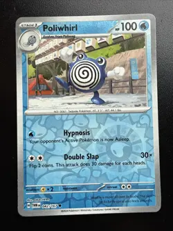 FREE SHIPPING Poliwhirl 42/167:Pokemon TCG Twilight Masquerade - Reverse Holo - Image 1