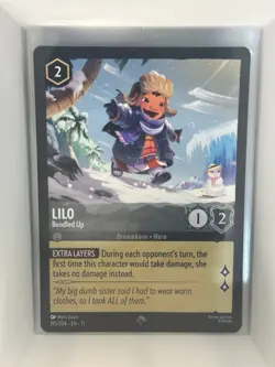 Lilo - Bundled Up - 195/204 - Super Rare - EN11 - Disney Lorcana 👑 - Image 1