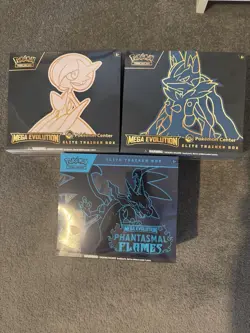 Pokemon ETB x 3 - New & Sealed | Phantasmal Flames | Mega Evolutions PC - Image 1