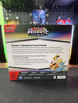 Pokemon TCG Prismatic Evolutions Poster Collection Box Sealed Scarlet Violet - Image 2