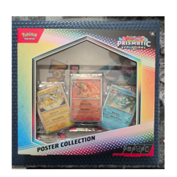 Pokemon TCG SV Prismatic Evolutions Poster Collection Flareon Vaporeon Jolteon - Image 1