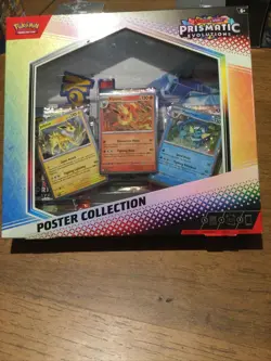 Pokemon TCG Prismatic Evolutions Poster Collection Box Factory Sealed - Image 1
