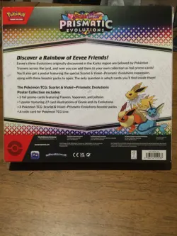 Pokemon TCG Prismatic Evolutions Poster Collection Box Factory Sealed - Image 2
