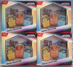 4x Pokemon TCG: Prismatic Evolutions Poster Collection (SEALED) - Image 1