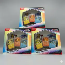 Pokemon TCG Scarlet & Violet Prismatic Evolutions Poster Collection Bundle of 3 - Image 1