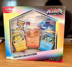Pokemon TCG Prismatic Evolutions Poster Collection Box New & Factory Sealed - Image 1