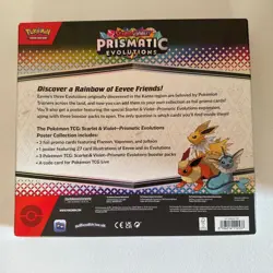 Pokemon TCG Prismatic Evolutions Factory Sealed 3-Pack Poster Collection Box!!! - Image 2