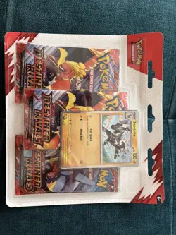 Pokemon TCG Destined Rivals 3-Pack Blister Zebstrika Promo Card - New Sealed - Image 1