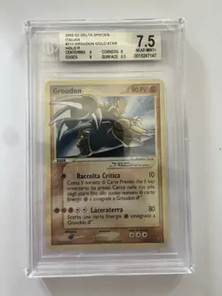 Pokemon Groudon Gold Star BGS 7.5 111/113 Ex Specie Delta -no Shining Charizard - Image 1