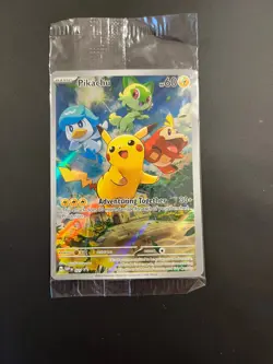 Pokemon Pikachu SVP 027 Scarlet & Violet Paldea Evolved ETB Promo, Sealed - Image 1