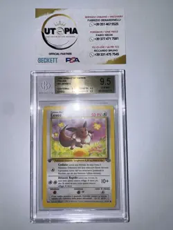 Pokemon Eevee BGS 9.5 1 ed 51/64 Jungle -no Shining Charizard Crystal - Image 1