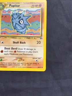 Pokemon Cards: Neo Discovery 1st Edition Uncommon: Pupitar 45/75 - Image 4