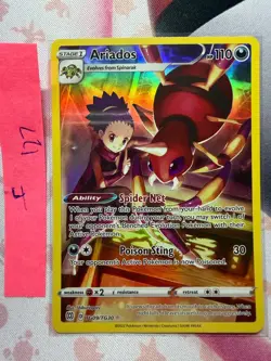 Pokemon TCG Ariados TG09/TG30 Trainer Gallery Illustration Rare Holo NM - Image 1