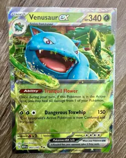 Venusaur ex 003/165 Sv: Scarlet & Violet 151 Holo Pokemon TCG NM/Mint - Image 1