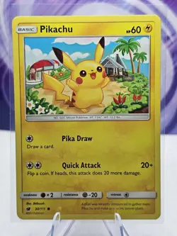 Pokemon TCG Pikachu Crimson Invasion 30/111 Regular Common LP - Image 1