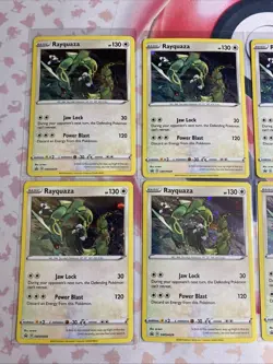 Pokemon TCG Rayquaza SWSH029 Black Star Promo Cosmos Holo Card 8x NM - Image 2