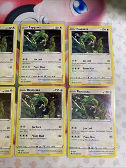 Pokemon TCG Rayquaza SWSH029 Black Star Promo Cosmos Holo Card 8x NM - Image 3