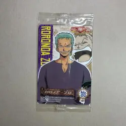 RARE Roronoa Zoro - No.02 Sealed - One Piece Ice Card 2005 Bandai Japan B490 LL - Image 1